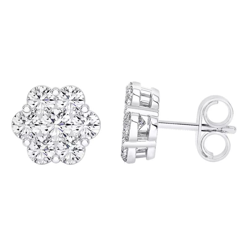 VVS Flower Style Earrings